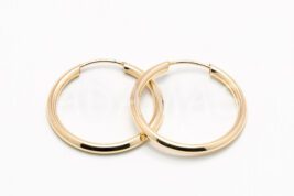 Kruhové náušnice zlaté AUNAUK000349