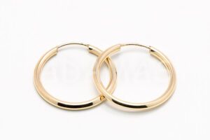 Pridané do zoznamu, Kruhové náušnice zlaté AUNAUK000349, cena <span class="woocommerce-Price-amount amount"><bdi>99,00&nbsp;<span class="woocommerce-Price-currencySymbol">&euro;</span></bdi></span>.