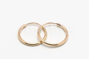 Pridané do zoznamu, Kruhové náušnice zlaté AUNAUK000348, cena <span class="woocommerce-Price-amount amount"><bdi>81,00&nbsp;<span class="woocommerce-Price-currencySymbol">&euro;</span></bdi></span>.