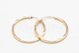 Kruhové náušnice zlaté AUNAUK000353