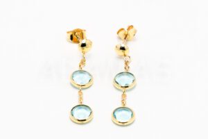 Pridané do zoznamu, Visiace náušnice zlaté AUNAUV000163, cena <span class="woocommerce-Price-amount amount"><bdi>207,00&nbsp;<span class="woocommerce-Price-currencySymbol">&euro;</span></bdi></span>.