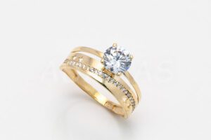 Pridané do zoznamu, Dámsky prsteň zlatý AUPD001266, cena <span class="woocommerce-Price-amount amount"><bdi>423,00&nbsp;<span class="woocommerce-Price-currencySymbol">&euro;</span></bdi></span>.