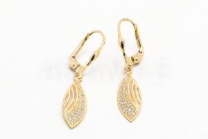 Pridané do zoznamu, Visiace náušnice zlaté AUNAUV000169, cena <span class="woocommerce-Price-amount amount"><bdi>477,00&nbsp;<span class="woocommerce-Price-currencySymbol" translate="no" dir="auto">&euro;</span></bdi></span>.