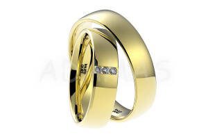 Pridané do zoznamu, Svadobné obrúčky zlaté AUOL000091, cena <span class="woocommerce-Price-amount amount"><bdi>2045,00&nbsp;<span class="woocommerce-Price-currencySymbol">&euro;</span></bdi></span>.