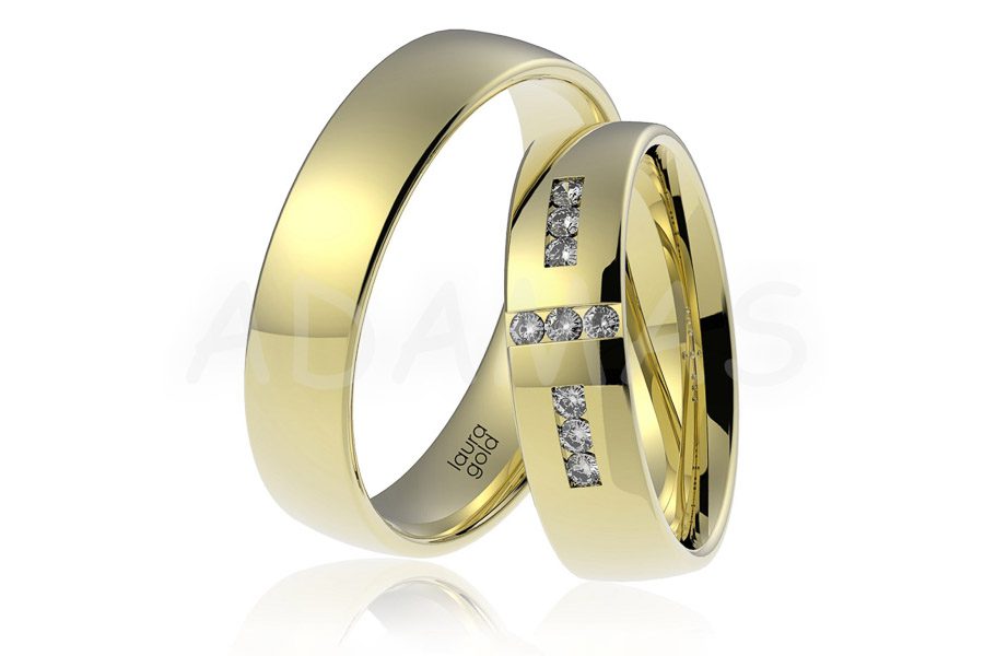 Svadobné obrúčky zlaté AUOL000094