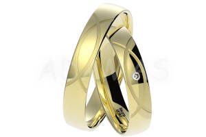 Pridané do zoznamu, Svadobné obrúčky zlaté AUOL000042, cena <span class="woocommerce-Price-amount amount"><bdi>1419,00&nbsp;<span class="woocommerce-Price-currencySymbol">&euro;</span></bdi></span>.