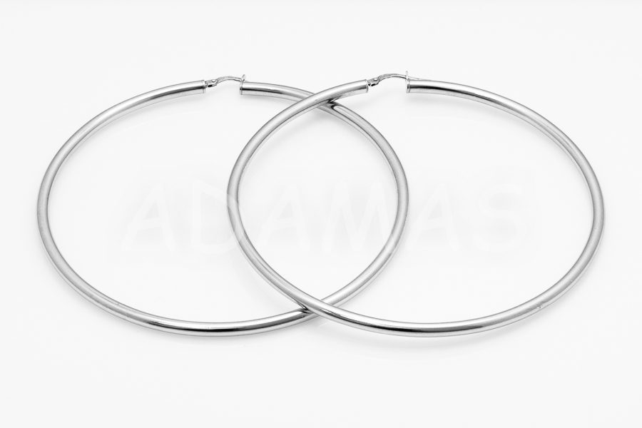 Kruhové náušnice strieborné AGNAUK000062