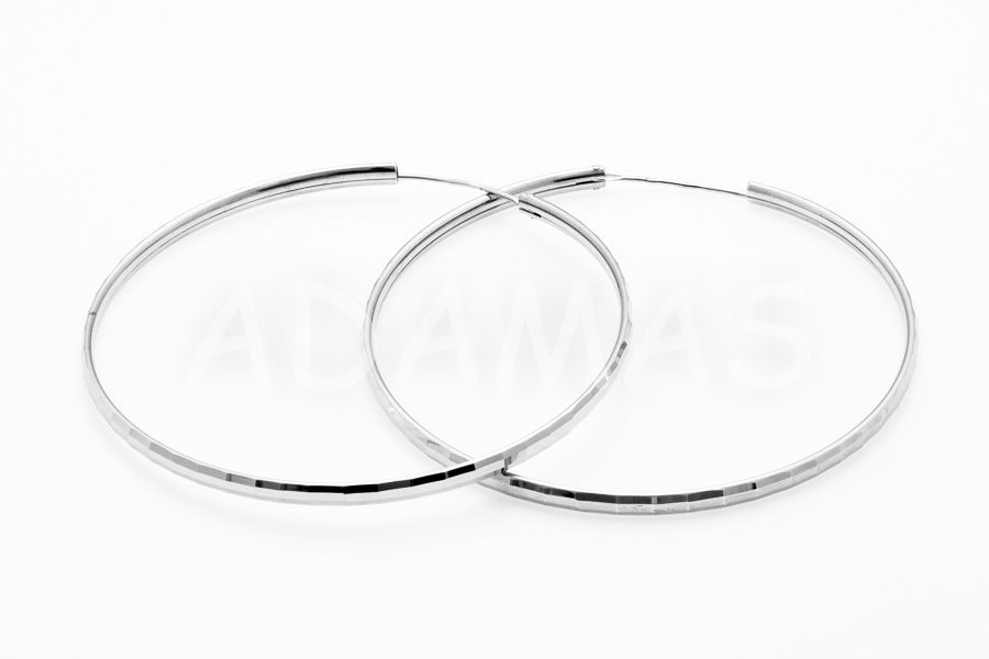 Kruhové náušnice strieborné AGNAUK000072