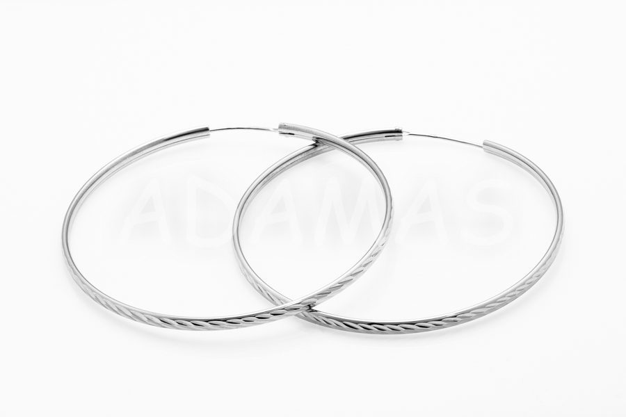 Kruhové náušnice strieborné AGNAUK000102