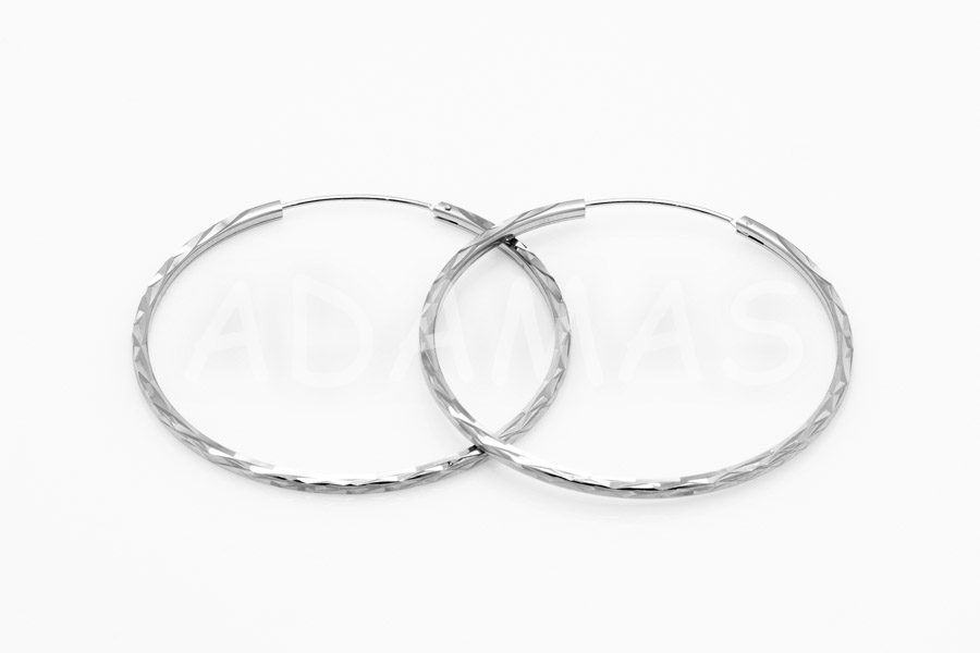 Kruhové náušnice strieborné AGNAUK000141