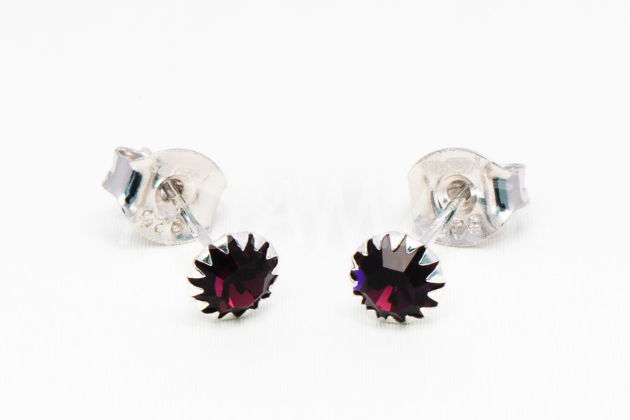 Napichovacie náušnice strieborné AGNAUN000167