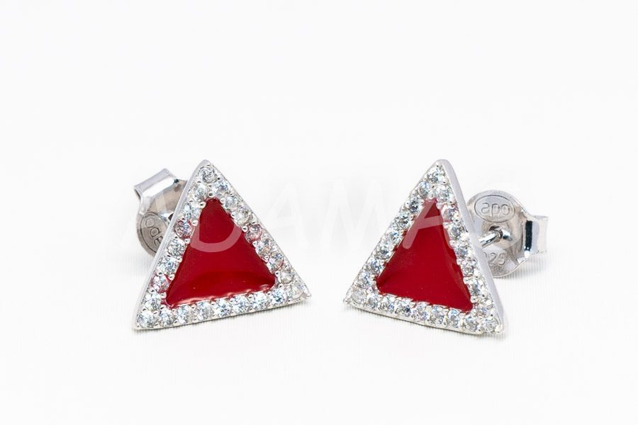 Napichovacie náušnice strieborné AGNAUN000406