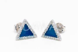 Napichovacie náušnice strieborné AGNAUN000407