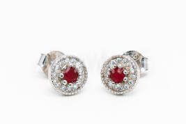 Napichovacie náušnice strieborné AGNAUN000410