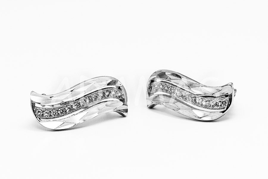 Patentové náušnice strieborné AGNAUP000133