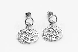 Vysiace náušnice strieborné AGNAUV000030