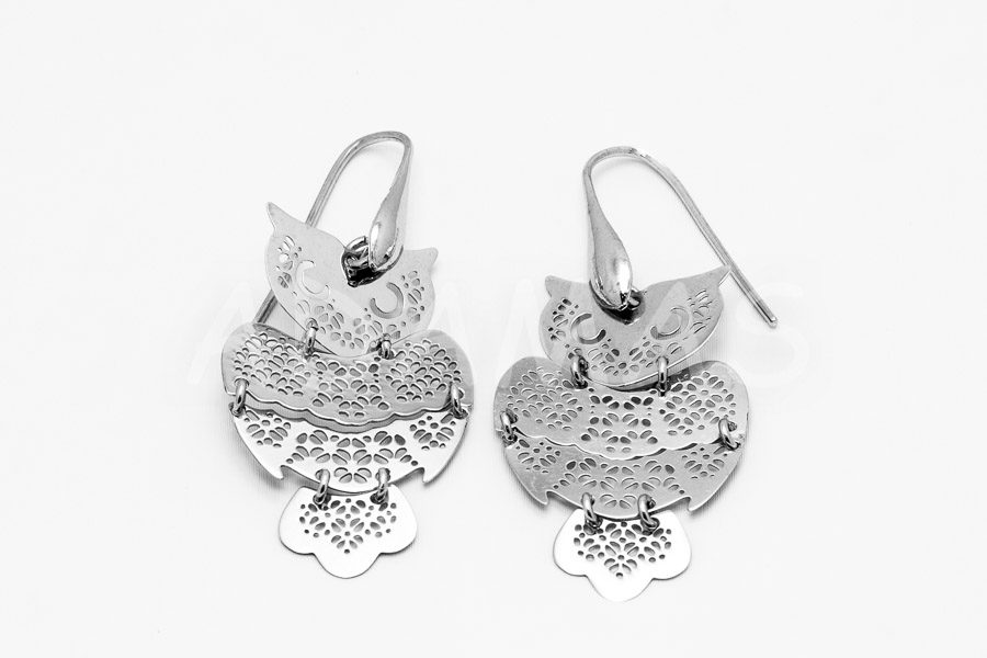 Vysiace náušnice strieborné AGNAUV000080