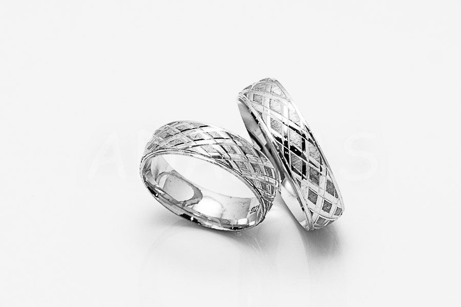 Svadobné obrúčky strieborné AGOV000044