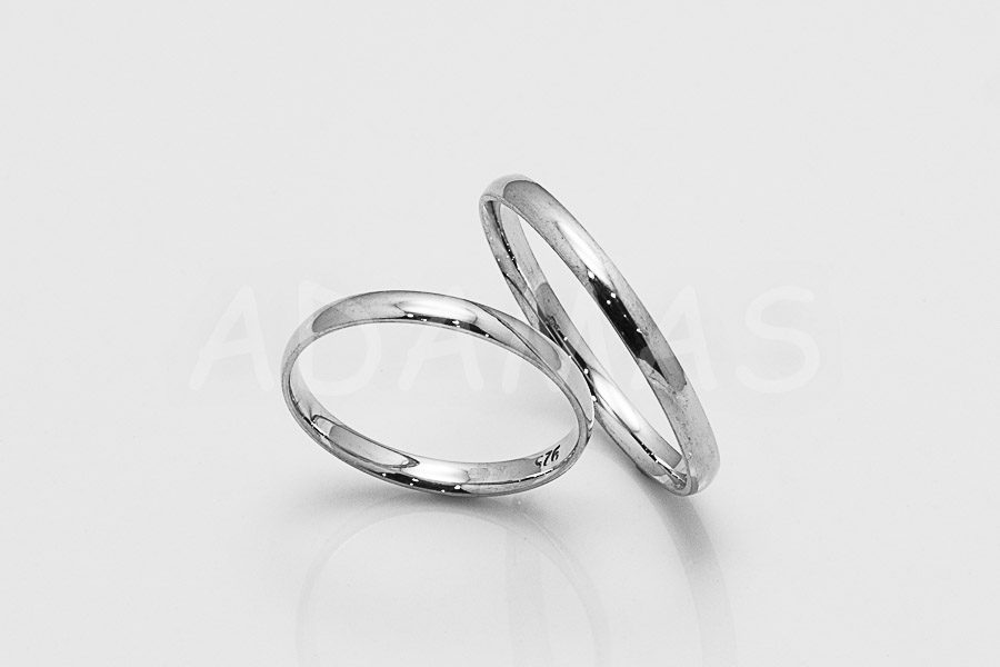 Svadobné obrúčky strieborné AGOV000043