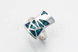 Pridané do zoznamu, Dámsky prsteň strieborný s modrým emailom AGPD000048, cena <span class="woocommerce-Price-amount amount"><bdi>32,00&nbsp;<span class="woocommerce-Price-currencySymbol">&euro;</span></bdi></span>.