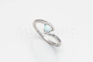 Pridané do zoznamu, Dámsky prsteň strieborný s umelým opálom AGPD000435, cena <span class="woocommerce-Price-amount amount"><bdi>23,00&nbsp;<span class="woocommerce-Price-currencySymbol">&euro;</span></bdi></span>.