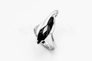 Pridané do zoznamu, Dámsky prsteň strieborný s čierno-zeleným zirkónom AGPD000174, cena <span class="woocommerce-Price-amount amount"><bdi>35,00&nbsp;<span class="woocommerce-Price-currencySymbol">&euro;</span></bdi></span>.