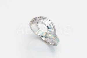 Pridané do zoznamu, Dámsky prsteň strieborný s bielym emailom AGPD000193, cena <span class="woocommerce-Price-amount amount"><bdi>24,00&nbsp;<span class="woocommerce-Price-currencySymbol">&euro;</span></bdi></span>.