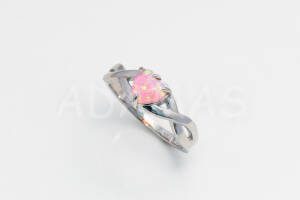 Pridané do zoznamu, Dámsky prsteň strieborný s ružovým emailom AGPD000271, cena <span class="woocommerce-Price-amount amount"><bdi>25,00&nbsp;<span class="woocommerce-Price-currencySymbol">&euro;</span></bdi></span>.