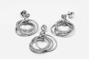 Pridané do zoznamu, Strieborná súprava AGSU000114, cena <span class="woocommerce-Price-amount amount"><bdi>64,00&nbsp;<span class="woocommerce-Price-currencySymbol">&euro;</span></bdi></span>.