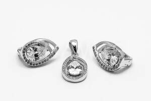 Pridané do zoznamu, Strieborná súprava AGSU000133, cena <span class="woocommerce-Price-amount amount"><bdi>48,00&nbsp;<span class="woocommerce-Price-currencySymbol">&euro;</span></bdi></span>.