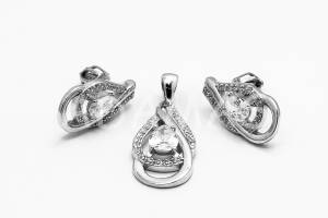 Pridané do zoznamu, Strieborná súprava AGSU000137, cena <span class="woocommerce-Price-amount amount"><bdi>53,00&nbsp;<span class="woocommerce-Price-currencySymbol">&euro;</span></bdi></span>.