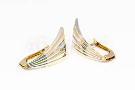 Náušnice s anglickým patentom zlaté AUNAUA000023