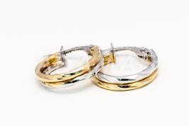 Kruhové náušnice zlaté AUNAUK000030