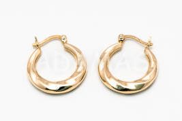 Kruhové náušnice zlaté AUNAUK000032