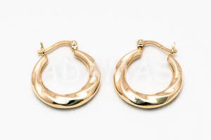 Pridané do zoznamu, Kruhové náušnice zlaté AUNAUK000032, cena <span class="woocommerce-Price-amount amount"><bdi>261,00&nbsp;<span class="woocommerce-Price-currencySymbol">&euro;</span></bdi></span>.