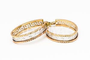 Pridané do zoznamu, Kruhové náušnice zlaté AUNAUK000041, cena <span class="woocommerce-Price-amount amount"><bdi>504,00&nbsp;<span class="woocommerce-Price-currencySymbol">&euro;</span></bdi></span>.