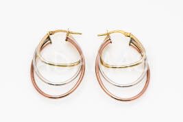 Kruhové náušnice zlaté AUNAUK000051