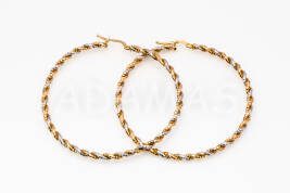 Kruhové náušnice zlaté AUNAUK000059