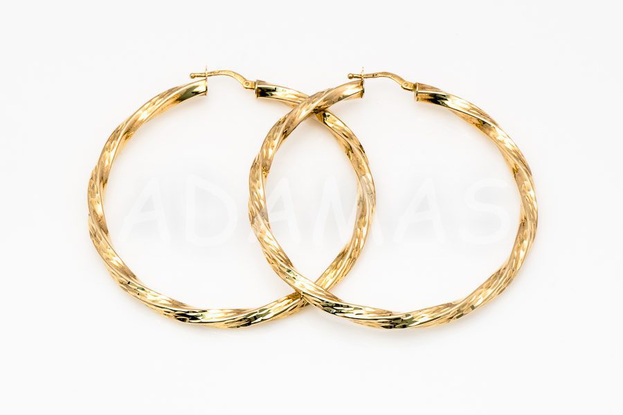 Kruhové náušnice zlaté AUNAUK000060