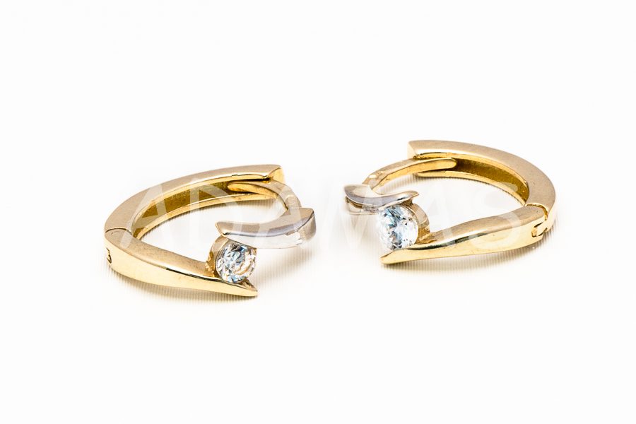 Kruhové náušnice zlaté AUNAUK000082