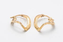 Kruhové náušnice zlaté AUNAUK000102