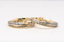 Kruhové náušnice zlaté AUNAUK000107