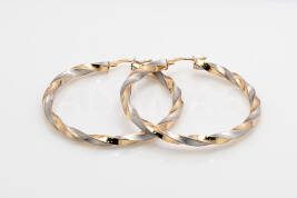 Kruhové náušnice zlaté AUNAUK000116