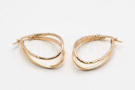 Kruhové náušnice zlaté AUNAUK000129