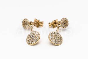 Pridané do zoznamu, Napichovacie náušnice zlaté AUNAUN000052, cena <span class="woocommerce-Price-amount amount"><bdi>405,00&nbsp;<span class="woocommerce-Price-currencySymbol">&euro;</span></bdi></span>.