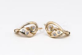 Patentové náušnice zlaté AUNAUP000085