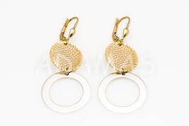 Vysiace náušnice zlaté AUNAUV000030