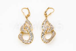 Vysiace náušnice zlaté AUNAUV000031