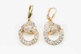 Vysiace náušnice zlaté AUNAUV000032