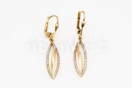 Vysiace náušnice zlaté AUNAUV000042